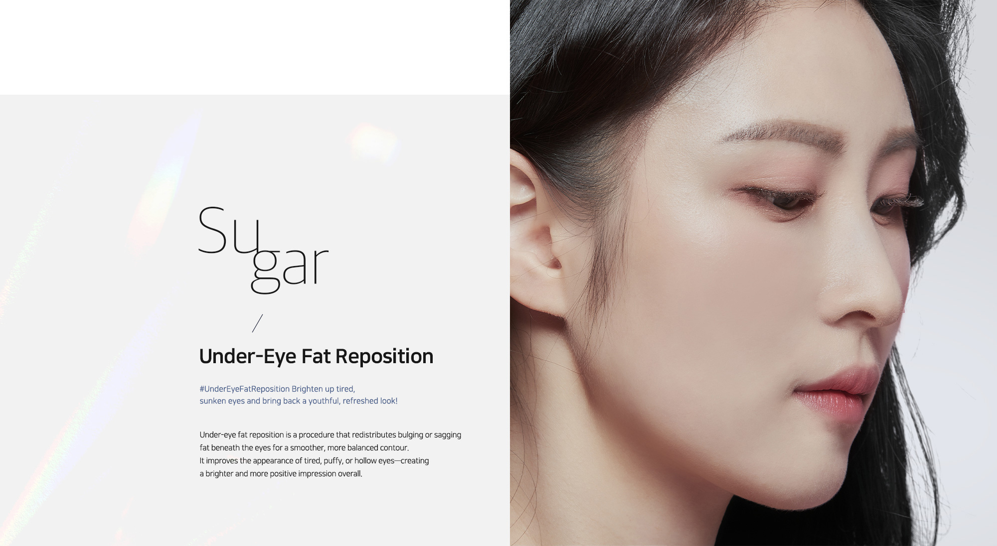 [Under-Eye Fat Reposition] #UnderEyeFatReposition Brighten up tired, sunken eyes and bring back a youthful, refreshed look!
