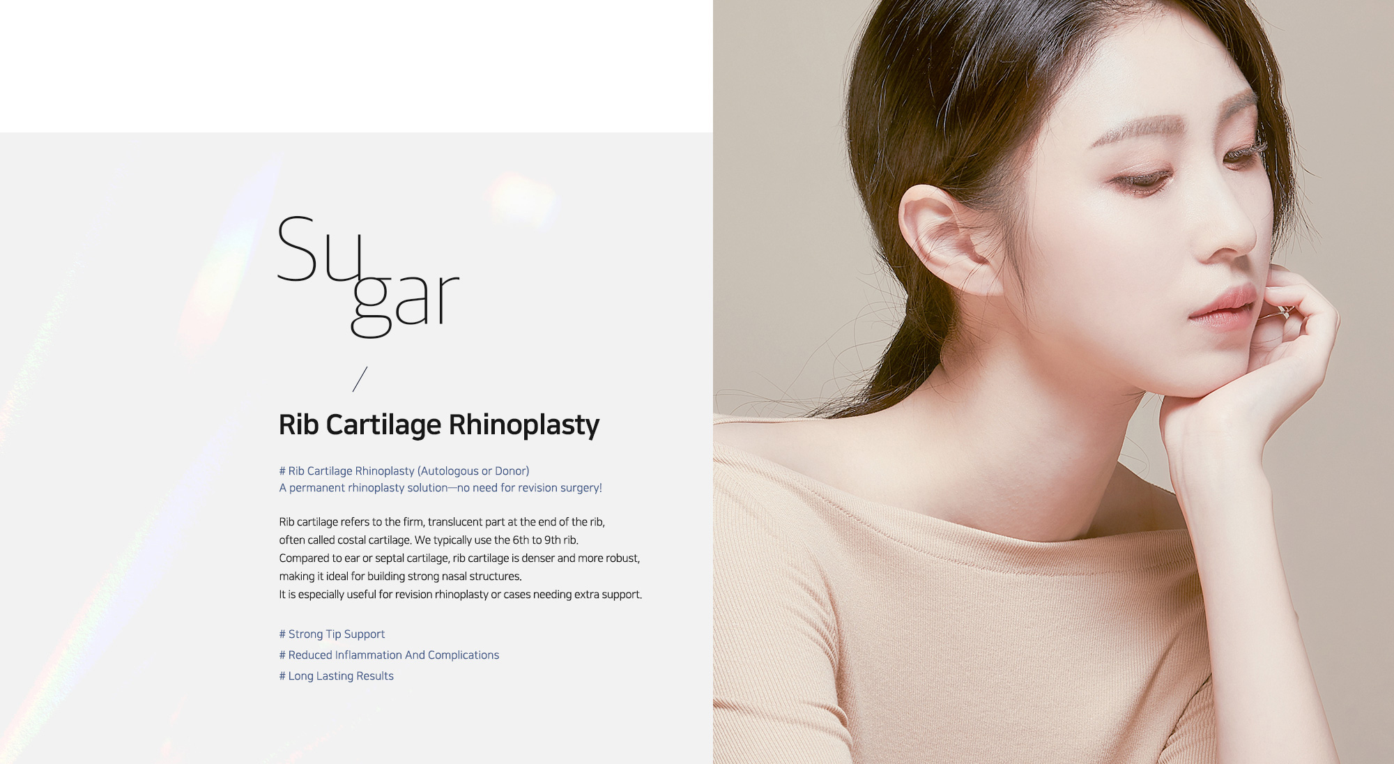 [Rib Cartilage Rhinoplasty] # Rib Cartilage Rhinoplasty (Autologous or Donor) A permanent rhinoplasty solution—no need for revision surgery!