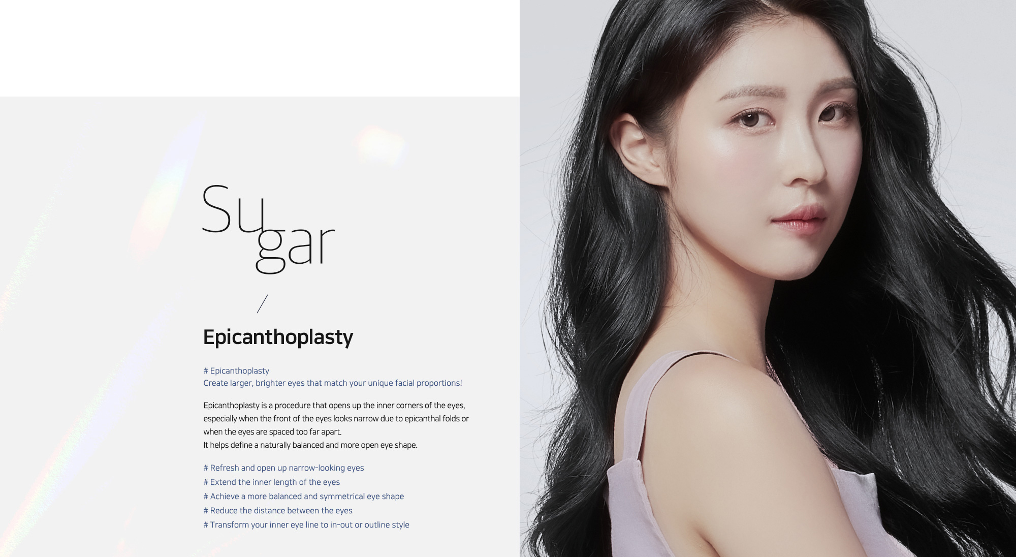 [Epicanthoplasty] Create larger, brighter eyes that match your unique facial proportions!